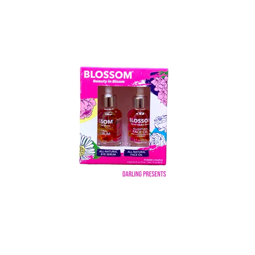 Blossom Beauty In Bloom All Natural Eye & Face Oil Power Couple Duo
